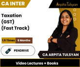 CA Inter Taxation (GST) (Fast Track) Video Lectures by CA Arpita Tulsyan (Pen drive)